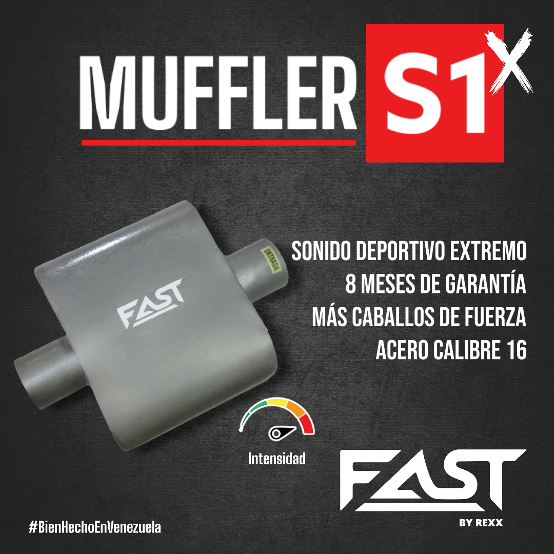 FAST S1x Muffler Performance Alto flujo Agresivo Xtremo FS125X