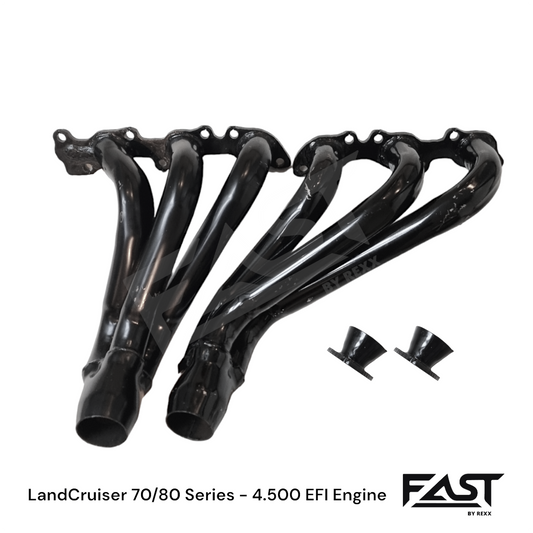 FAST Kit Headers Performance individuales 3-1 Toyota LandCruiser 70/80 Series Autana/Machito 1FZ Engine 4.5L Hierro/Acero al carbono - Incluye puntas de acople.