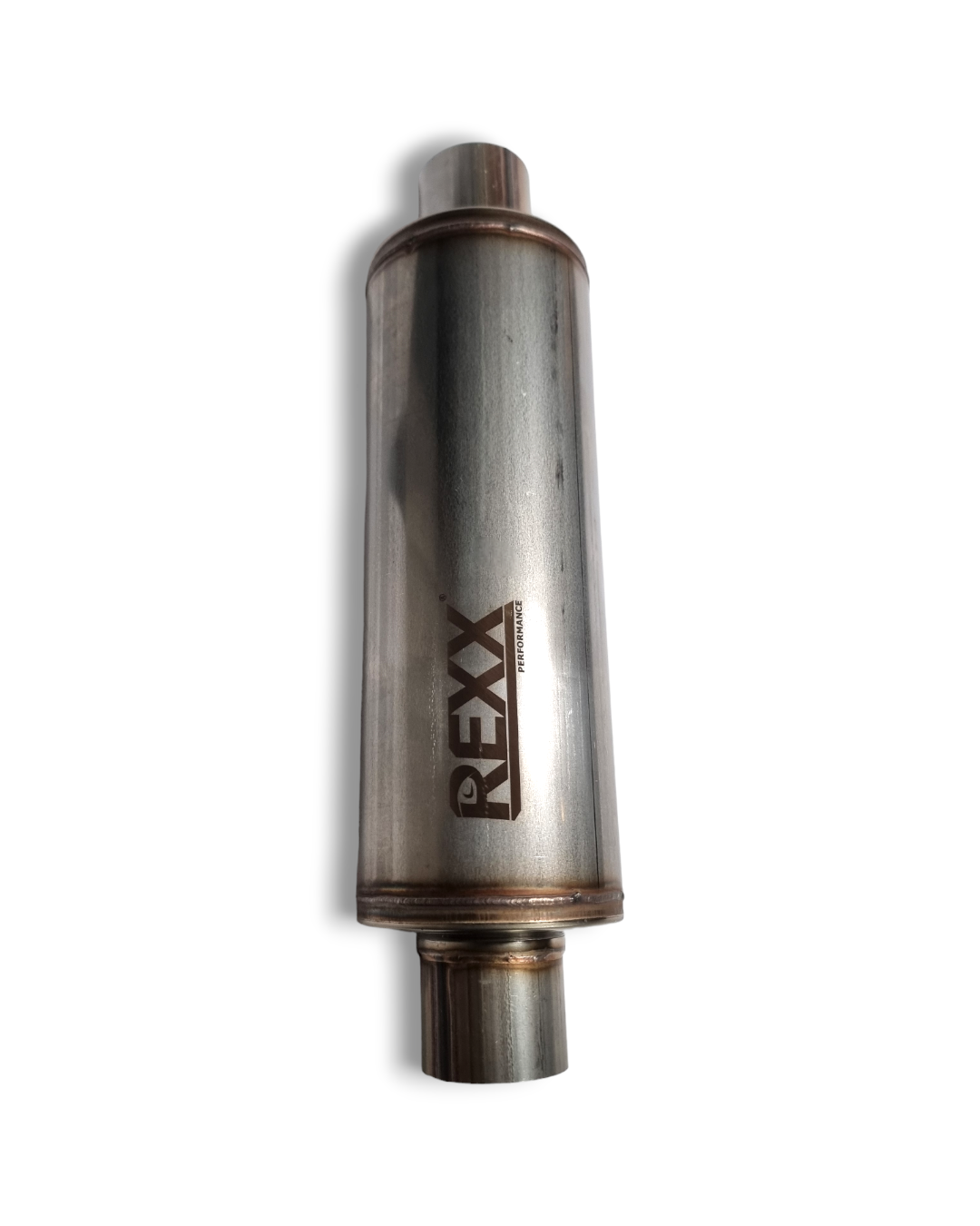 REXX StagePro R 2.5"x5"x19" High Performance Straight Round Muffler Stainless Steel 409 - SPR25125