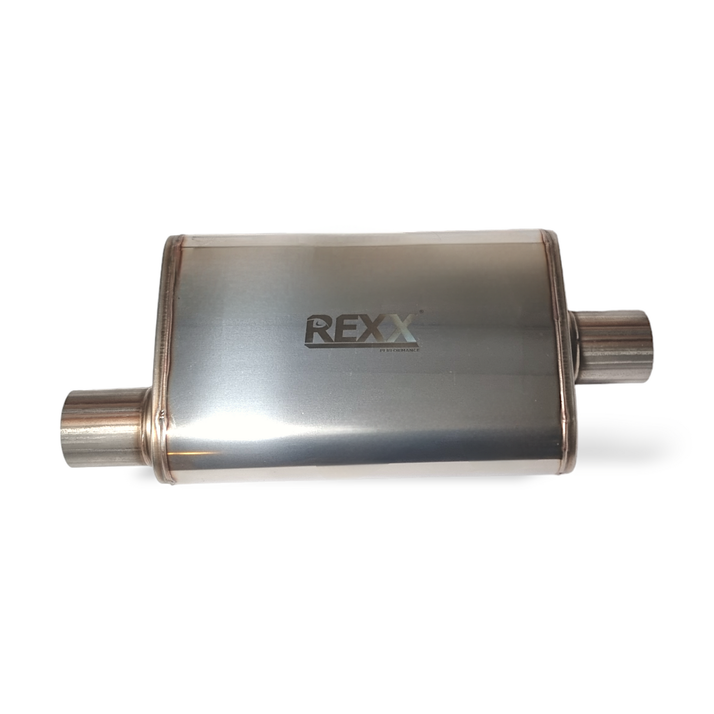 REXX StagePro X 2.5" Muffler High Performance Stainless Steel Offset/Center - SPX252