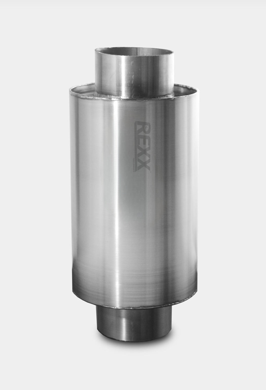 REXX 304 Round Race Muffler Professional 2.5"x5"x8"- Stainless Steel 304 Premium