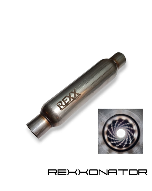 REXXONATOR 17"x2.5" Round Muffler Resonator Stainless Steel